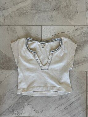 Urban Outfitters Out From Under Go For Gold Seamless Top in Ivory